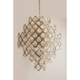 Tiara Crystal Droplet Bronze Wall Sconce with Dimmable Feature