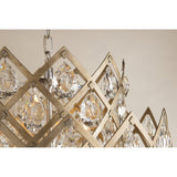 Tiara Crystal Droplet Bronze Wall Sconce with Dimmable Feature