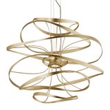 Golden Swirl Pendant Light - Calligraphy Collection