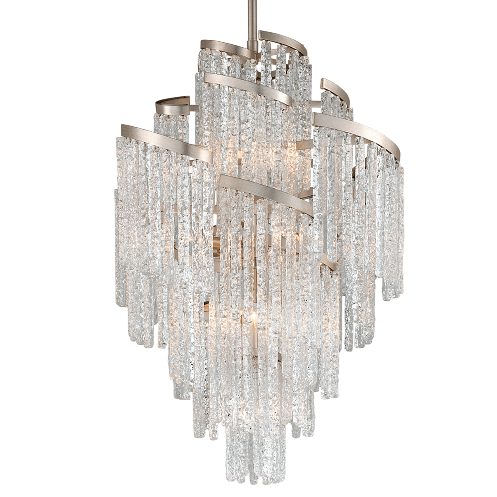 Mont Blanc Grand Crystal Glacier Pendant with Silver Frost Finish