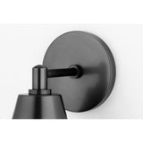 Cora Elegant Polished Nickel Wall Sconce with Glass Shade