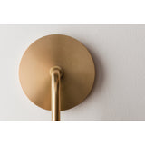 Ava Aged Brass Vintage Wall Sconce with Candlestick Bulb