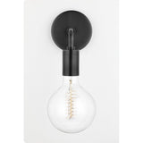 Ava Aged Brass Vintage Wall Sconce with Candlestick Bulb