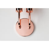 Ava Elegant Polished Nickel Candle Stick Wall Sconce