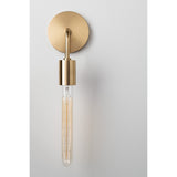 Ava Elegant Polished Nickel Candle Stick Wall Sconce