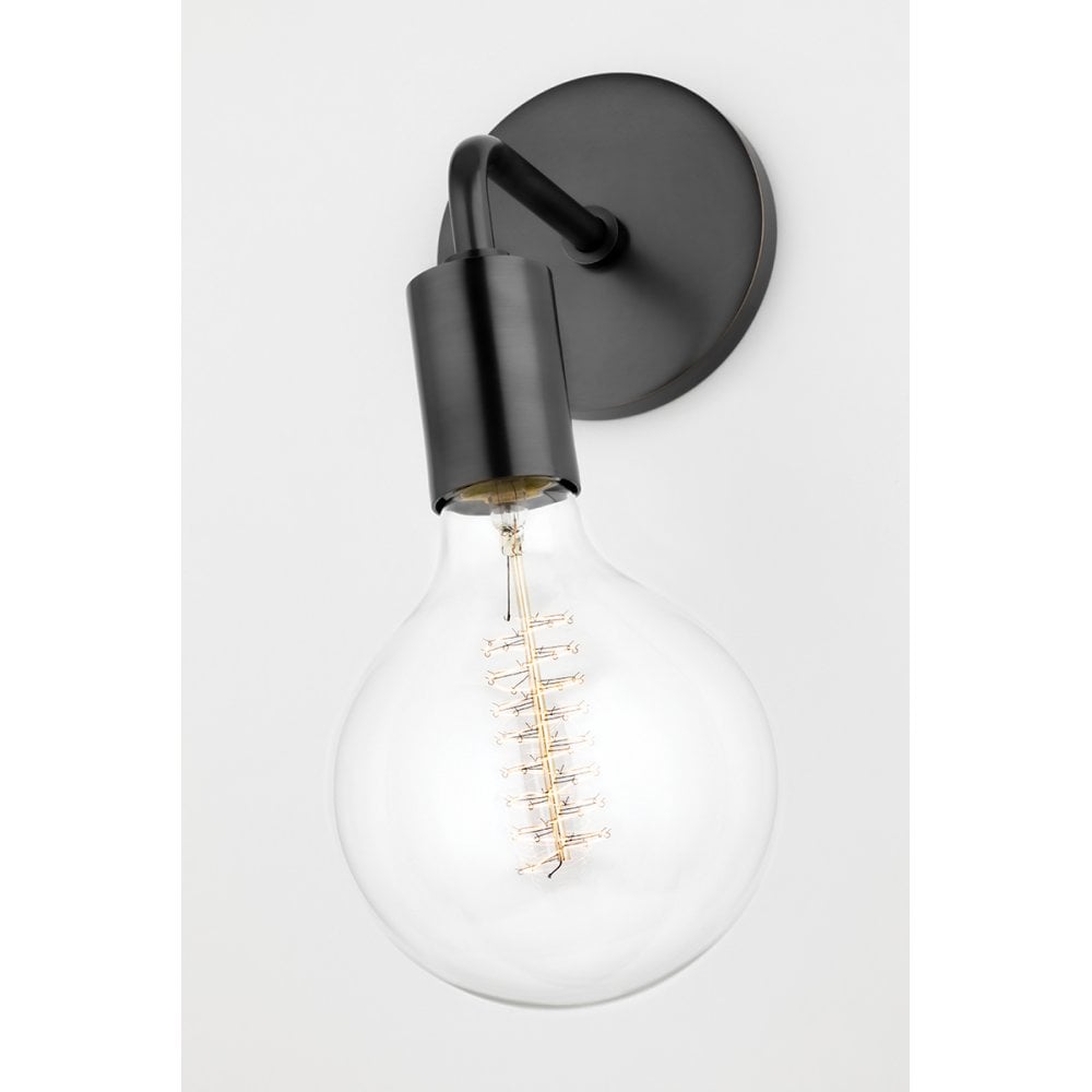 Ava Elegant Polished Nickel Candle Stick Wall Sconce