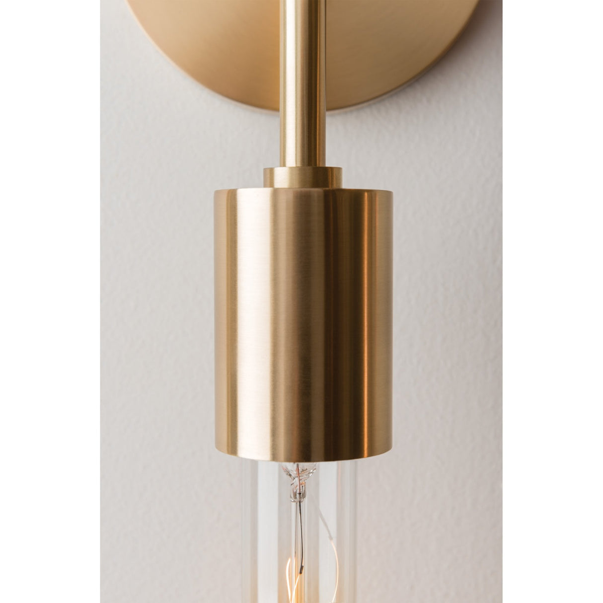 Ava Elegant Polished Nickel Candle Stick Wall Sconce