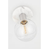 Chloe Brass and Glass Wall Sconce in Vintage Design