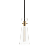 Anya Artisanal Aged Brass Pendant Light