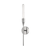 Tara Elegant Nickel Wall Sconce with Single Bulb Design