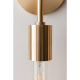 Tara Elegant Aged Brass Double Wall Sconce