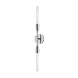 Tara Polished Nickel Dual Bulb Wall Sconce