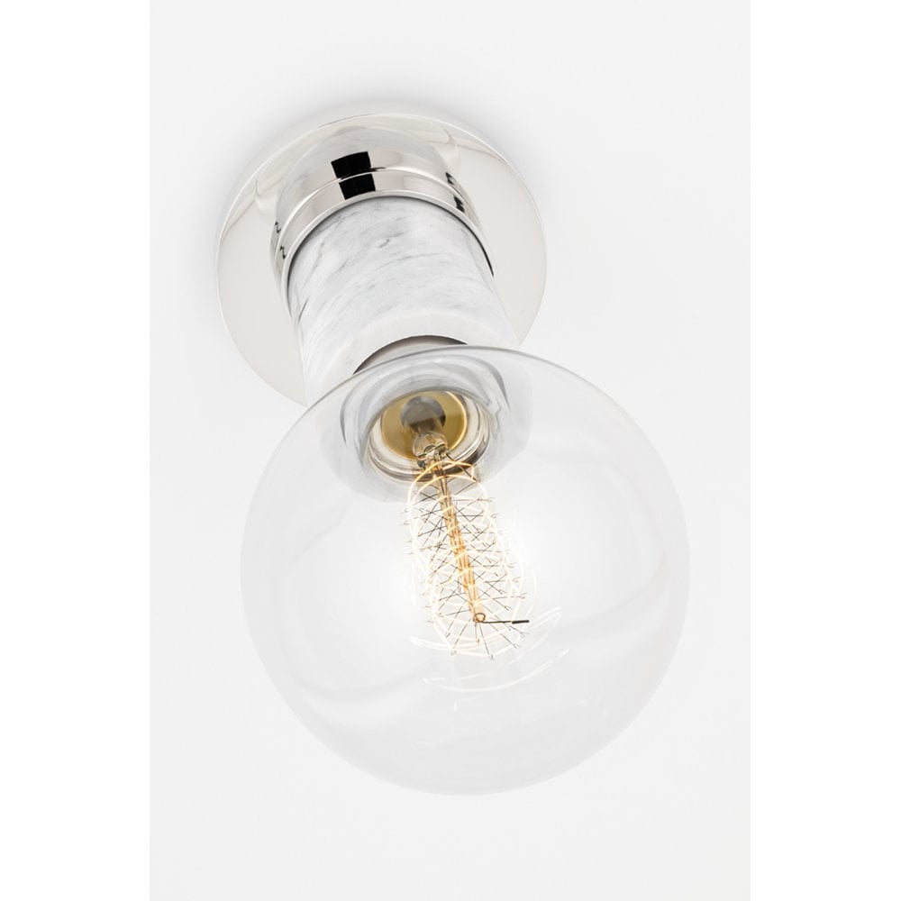 Asime Sophisticated Polished Nickel Dual Bulb Wall Sconce
