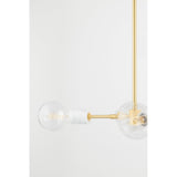 Asime Sophisticated Polished Nickel Dual Bulb Wall Sconce