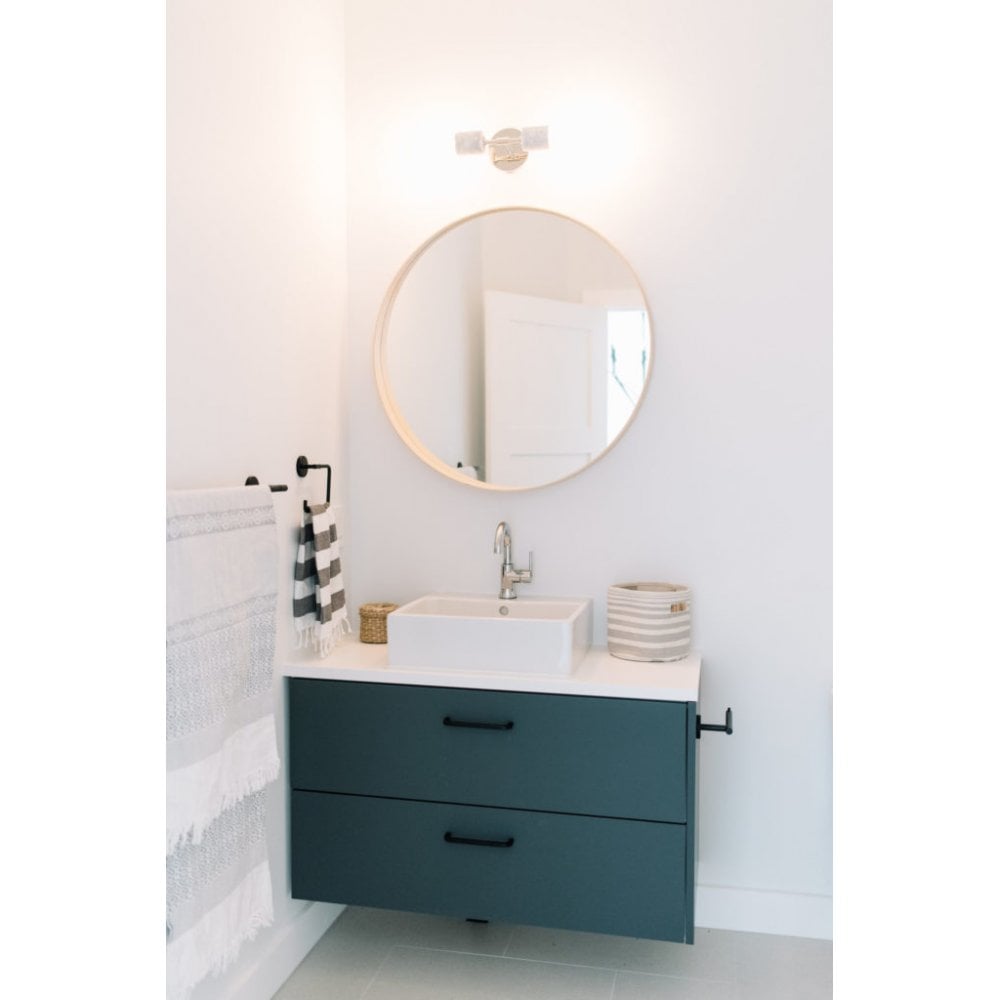 Asime Sophisticated Polished Nickel Dual Bulb Wall Sconce