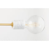 Asime Retro-Chic Brass Multi-Light Pendant