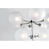 Ashleigh Collection Polished Nickel Tenfold LED Bulb Chandelier