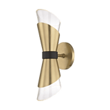 Angie Vintage Dual-Side Aged Brass Wall Sconce