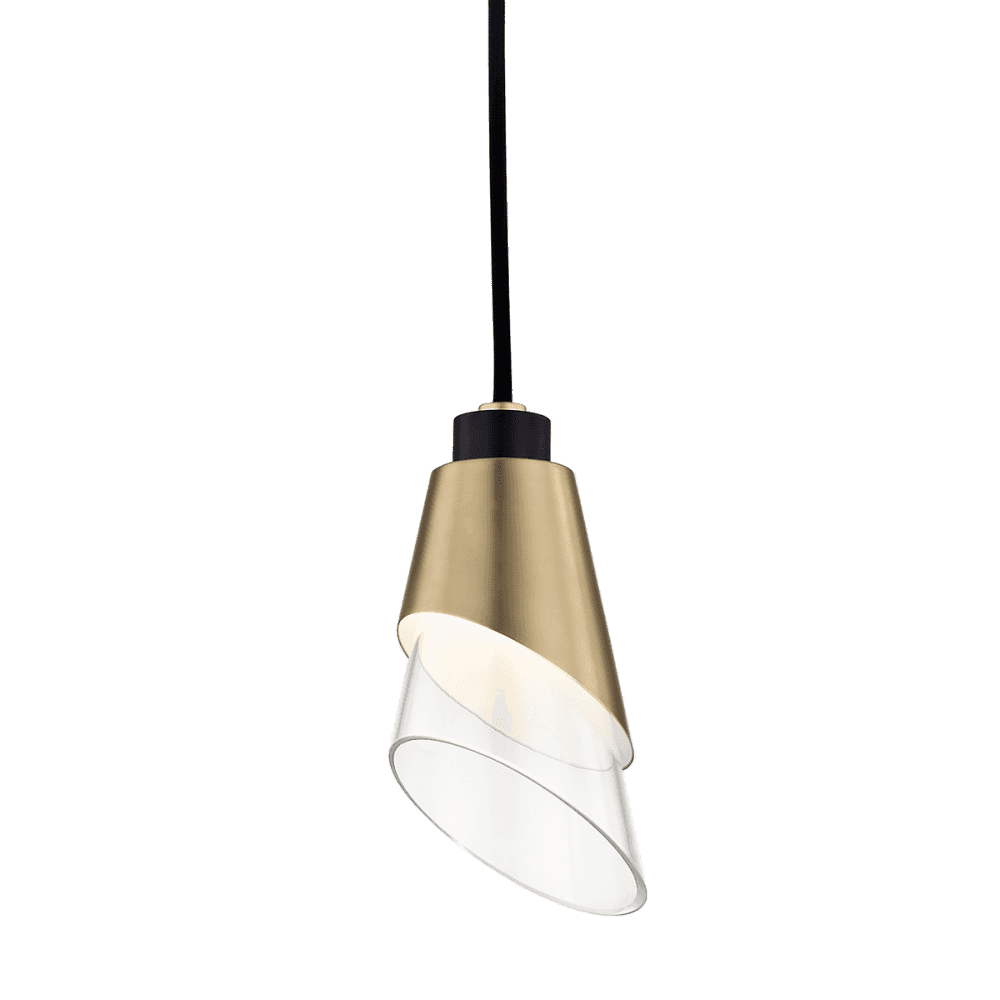 Vintage Brass Elegance Pendant