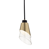 Vintage Brass Elegance Pendant