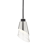 Luminous Elegance: Polished Nickel Pendant Light