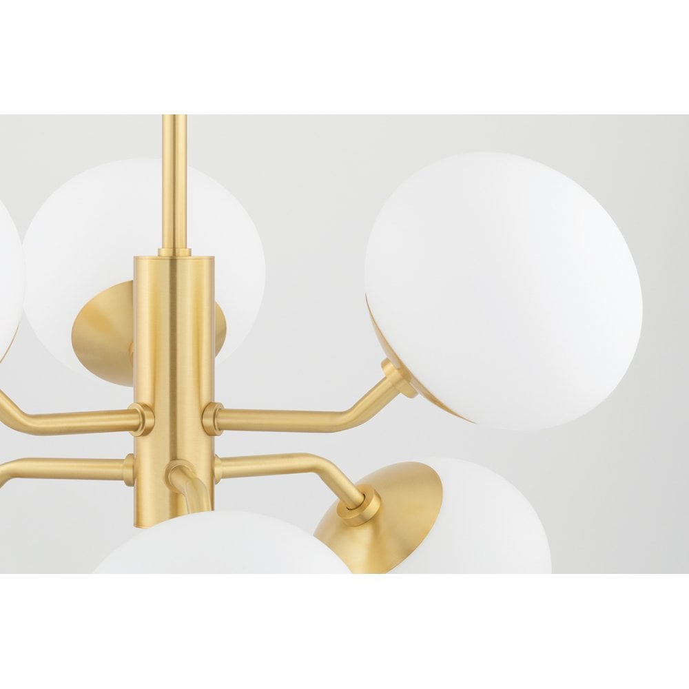 Estee Modern Elegance Polished Nickel Ceiling Light