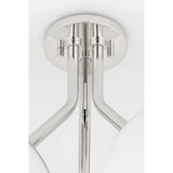 Estee Modern Elegance Polished Nickel Ceiling Light