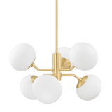 Estee Vintage Brass Luxe Chandelier