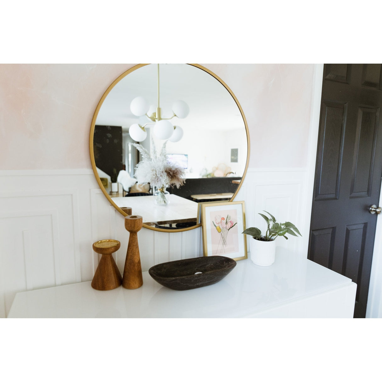 Estee Vintage Brass Luxe Chandelier