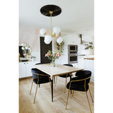 Estee Vintage Brass Luxe Chandelier