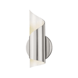 Evie Contemporary Polished Nickel Wall Light Fixture