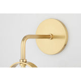 Karin Modern Aged Brass Glass Pendant Light