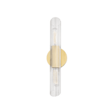 Vintage Elegance Aged Brass Wall Sconce