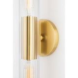 Vintage Elegance Aged Brass Wall Sconce
