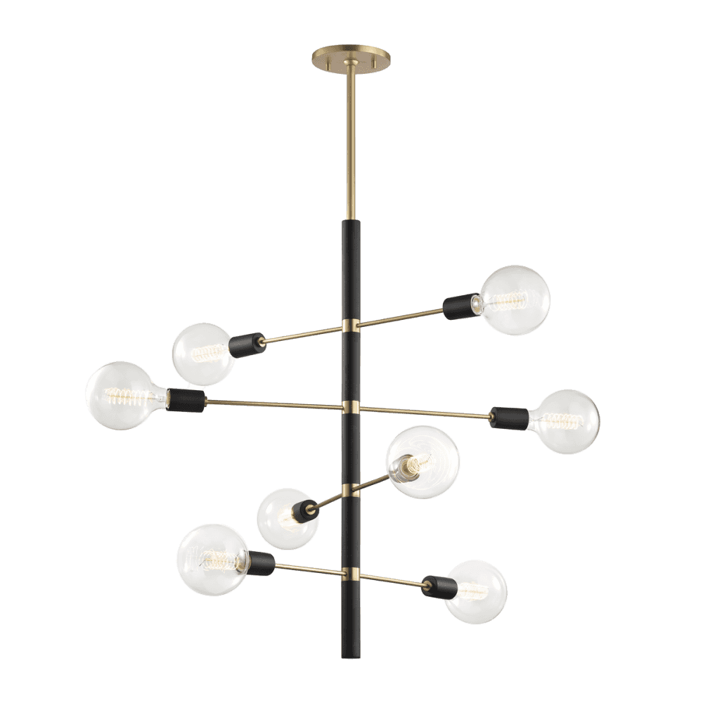Astrid Grand Aged Brass Chandelier