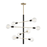 Astrid Grand Aged Brass Chandelier