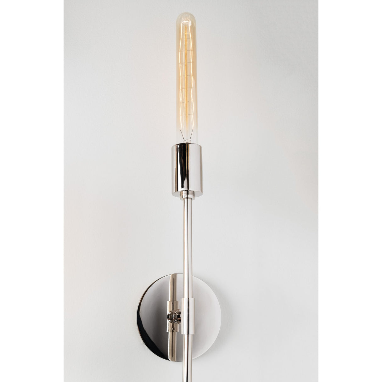 Sophisticated Polished Nickel Wall Light Fixture