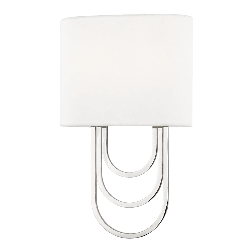 Farah Luxe Wall Sconce in Polished Nickel Finish