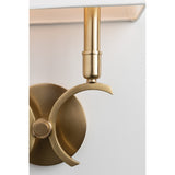Gwen Elegant Polished Nickel Dual-Light Wall Sconce