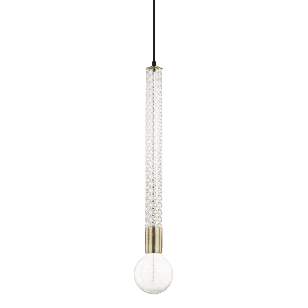 Aged Brass Pippin Pendant Light