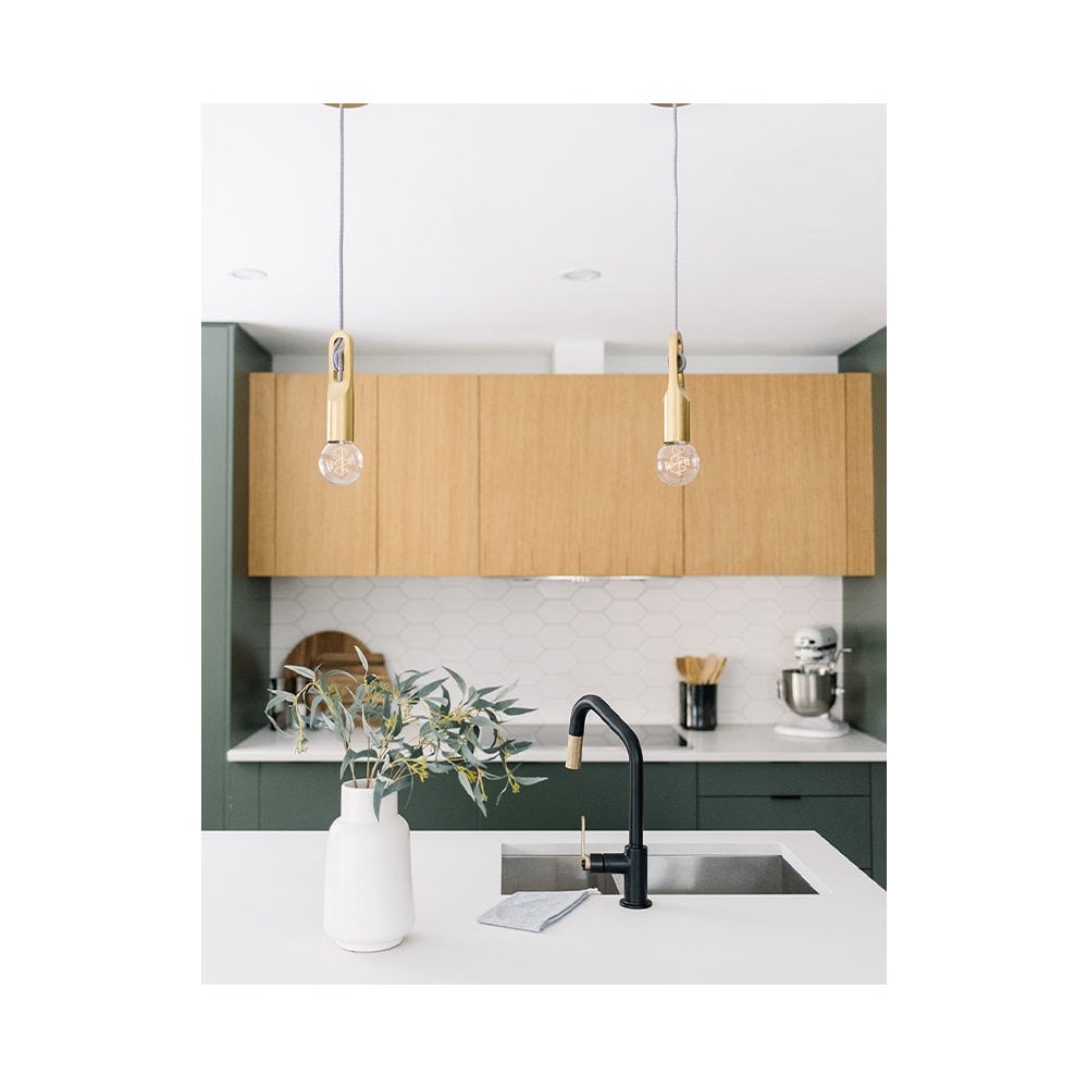 Angela Aged Brass Elegance Pendant