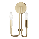 Brigitte Vintage Brass Wall Light