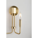 Brigitte Vintage Brass Wall Light