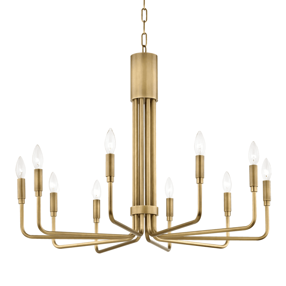 Brigitte Vintage Brass Chandelier Pendant