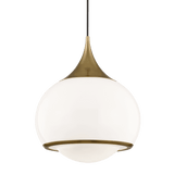 Reese Vintage Brass Pendant Light