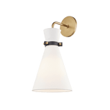 Julia Elegant Brass Wall Sconce