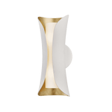 Josie Artisan Gold Leaf Wall Sconce