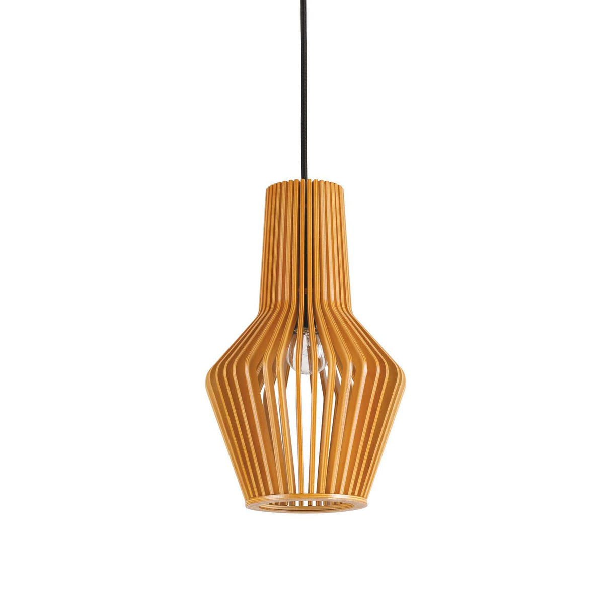 Luminous Citrus Pendant Light with Single Bulb