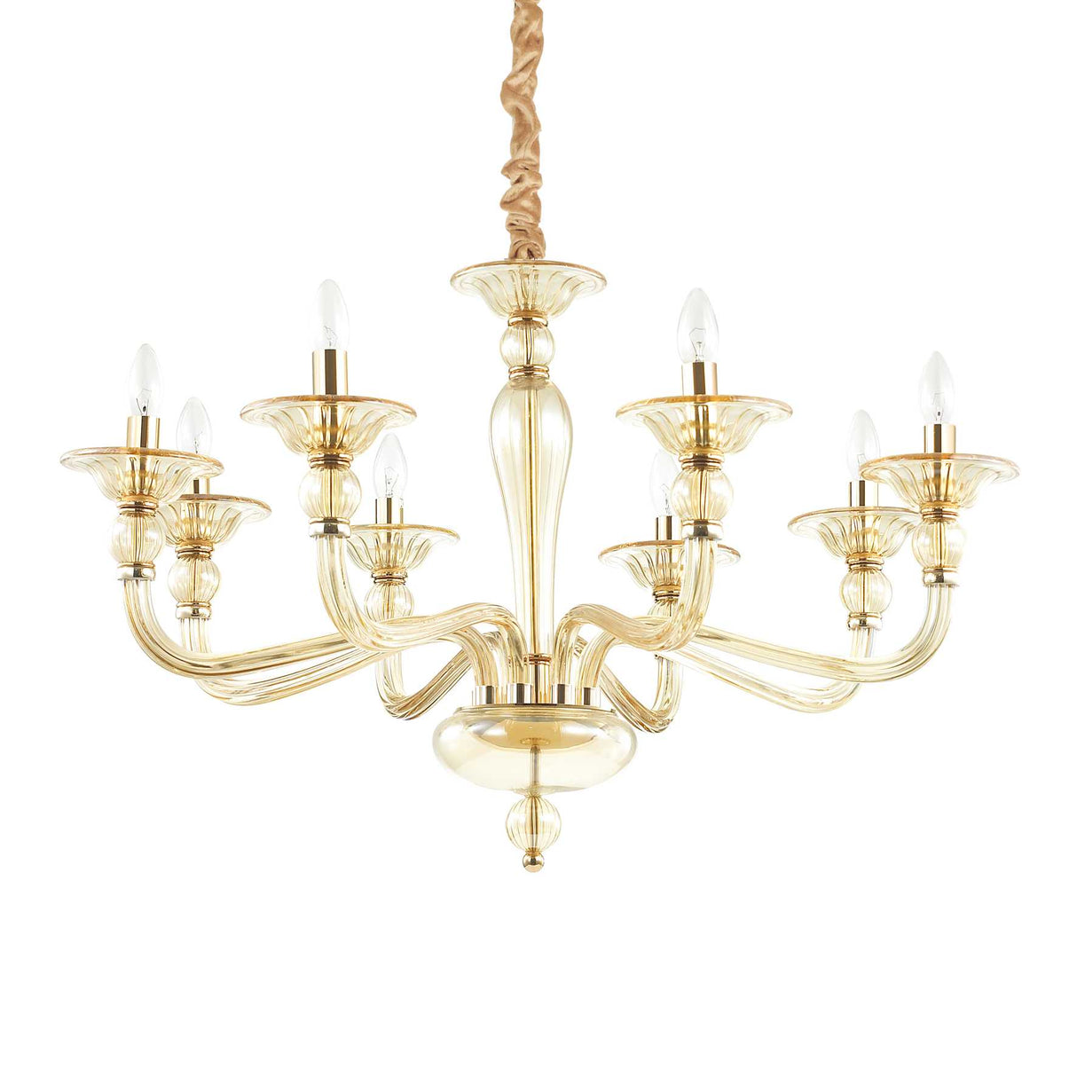 DANIELI Amber 8-Light Pendant Fixture