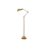 Soho Antique Brass Adjustable Floor Lamp